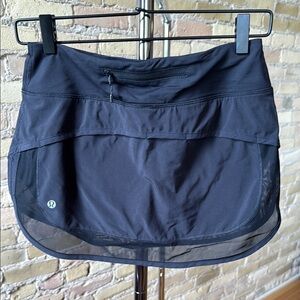 Lululemon Black Athletic Skort size 4